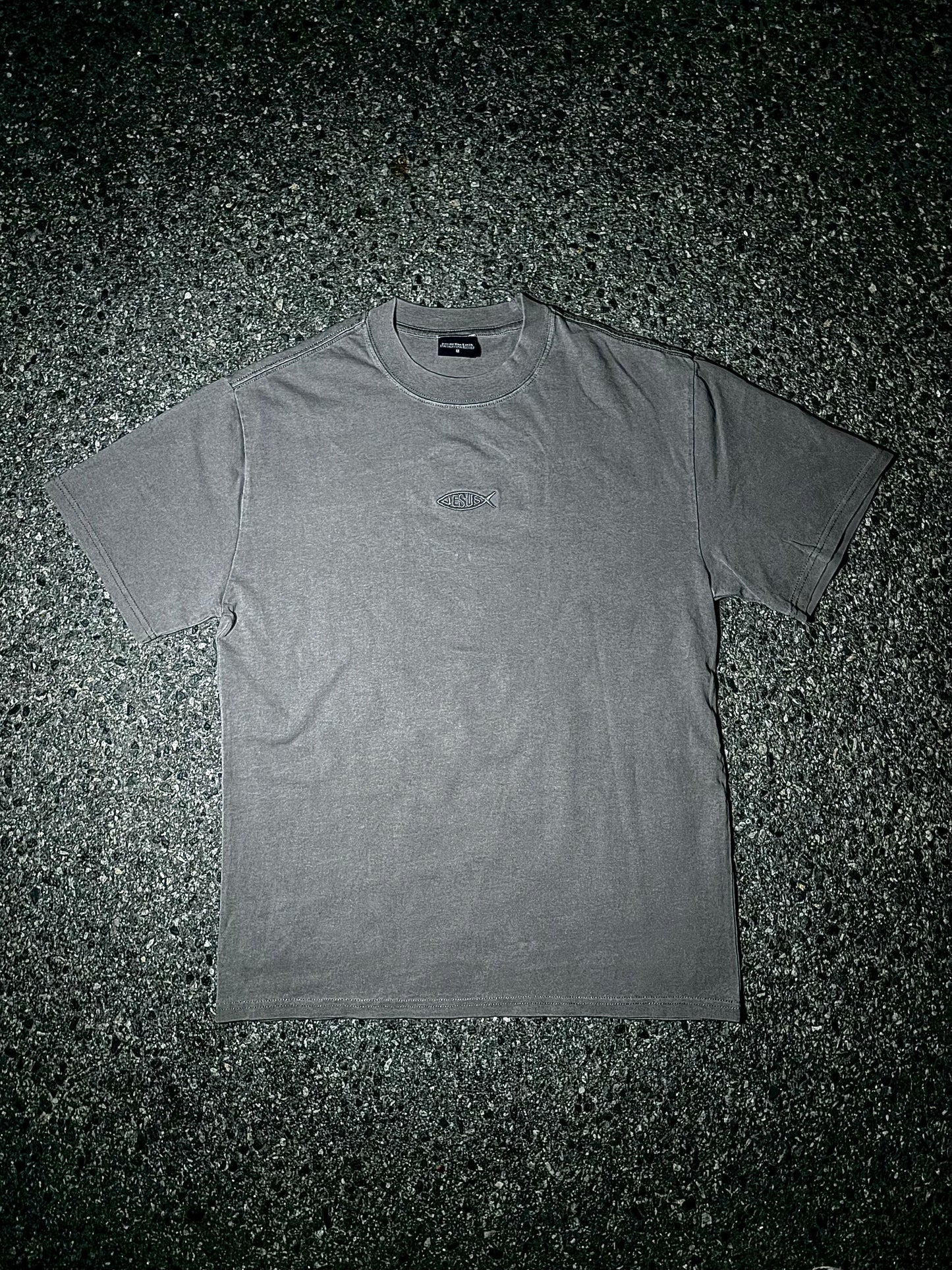JESUS FISH - HEAVY FADED TEE
